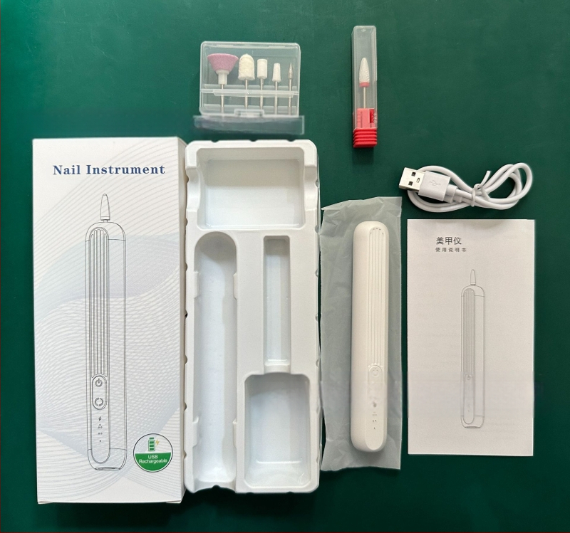 Nagu freza – nešiojama įkraunama piešik tipo elektrinė nagų freza, modelis M6, OEM ženklas, Shenzhen, Guangdong