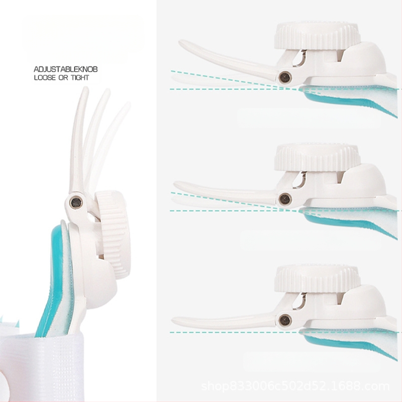 Didžiojo piršto atskyrėjas su reguliuojamu kampu; rėmas + aukštos kokybės audinys + mygtukas; modelis: trečios kartos mygtukas