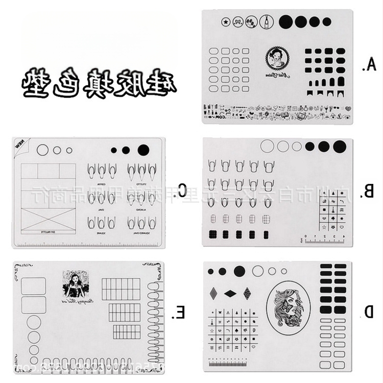 Silikoninė užpildymo pagalėlė manikiūrui – nagų lipdukų spaudimo įrankiai, kilmė Guangzhou, pakuotė 200 vnt, grynasis svoris 130 g, galiojimo laikas 24 mėn