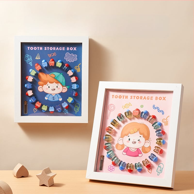 Medinė pieninių dantų laikymo dėžutė vaikams 4-6 metų; 3C kategorija: Kitos žaislai iki 14 metų