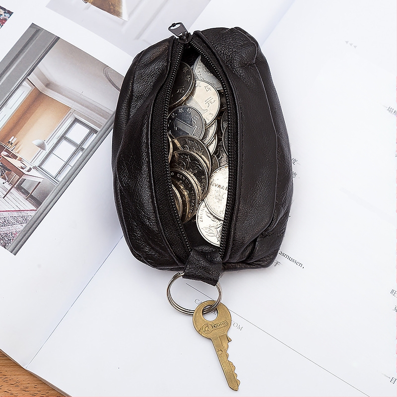 Monetos piniginė iš PU odos, vienos spalvos, 1 sulankstymas, modelis QN001, prekės ženklas Minette