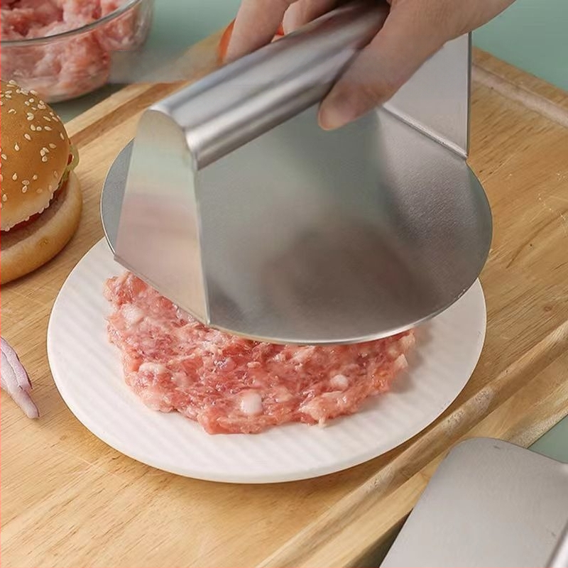 Nerūdijančio plieno koldūnų presas, rankinis, apvalios ir stačiakampės formos, šiuolaikiškas minimalistinis stilius