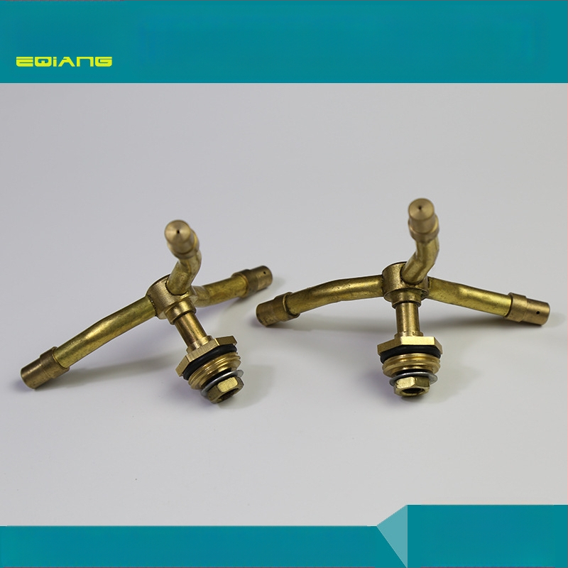 Latūninis vėjo malūno formos sukimasis purkštuvas su trim purkštuvais, vandens rūkas – išorinis sriegio jungtis, modelis GQ601104, atmosferos slėgis, vanduo