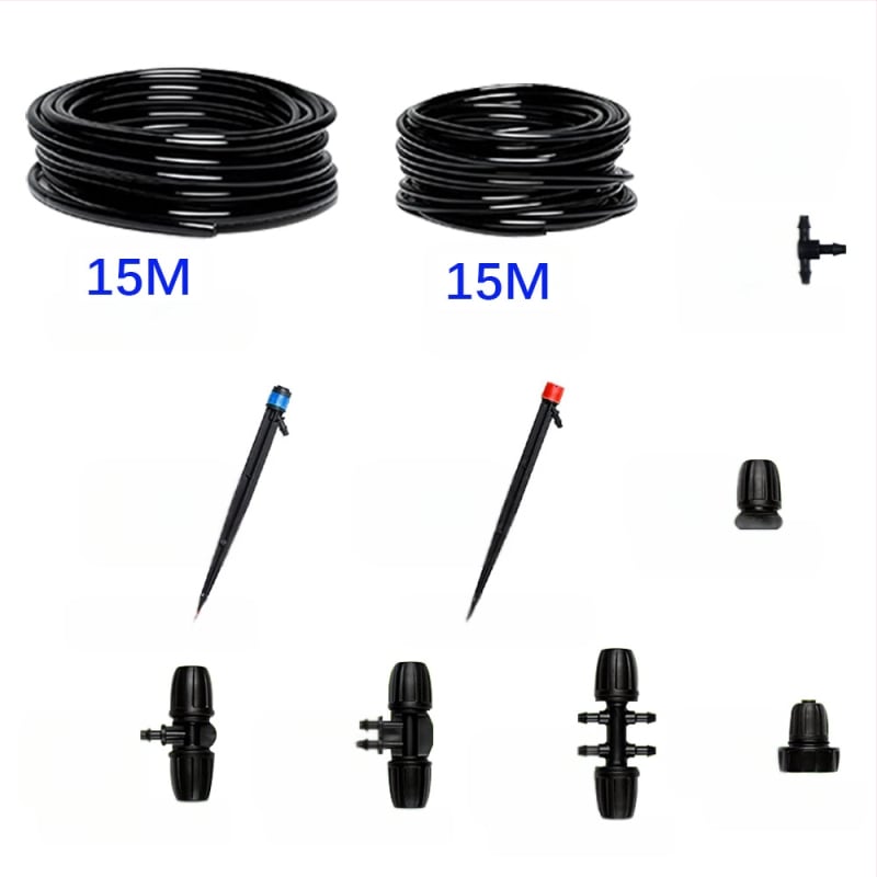 Laistymo komplektas – DIY, PVC ir ABS, 70 L talpa, automatinis laistymas su laikmačiu namų sode