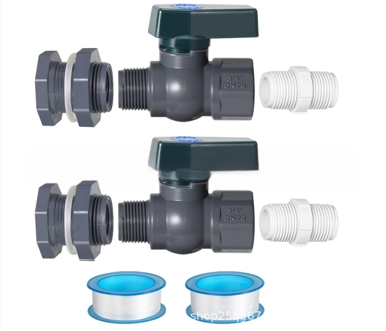 2 daļu lietus kannas krāna komplekts ar PVC dārza dalītāju, šļauku un adapteri