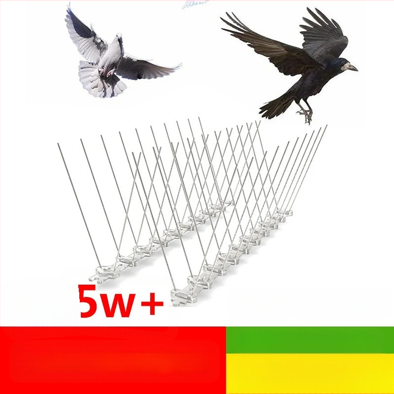 Paukščių atbaidymo spygliai sodui su plastine baze ir 304 nerūdijančio plieno adatomis, tvirti ir patvarūs – Gold Hammer