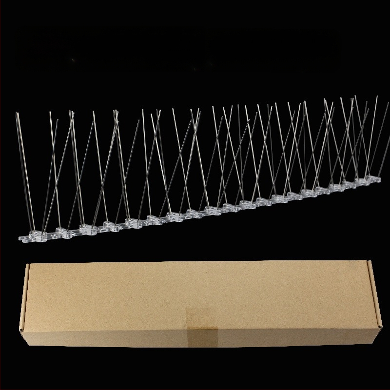 Paukščių atbaidymo spygliai sodui su plastine baze ir 304 nerūdijančio plieno adatomis, tvirti ir patvarūs – Gold Hammer