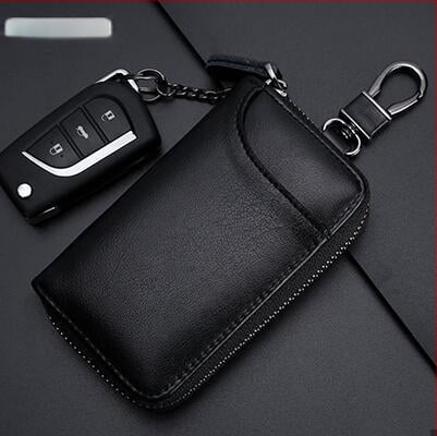 Raktų dėklas su užtrauktuku, didelė talpa, PU medžiaga, tinka vyrams ir moterims