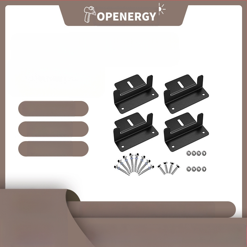 Z tipo aliuminio lydinio saulės skydelio laikiklis RV/jachtos stogui, 4 dalių komplektas, nušlifuotas paviršius ir dažytas, pilna kokybės patikra