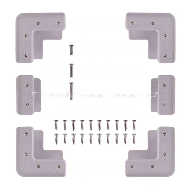 RV saulės panelės laikiklis, ABS, 0,95 kg, injekcinio formavimo su įmontuotomis varinėmis movomis tiesiam tvirtinimui prie varžtų, pramonės standartas