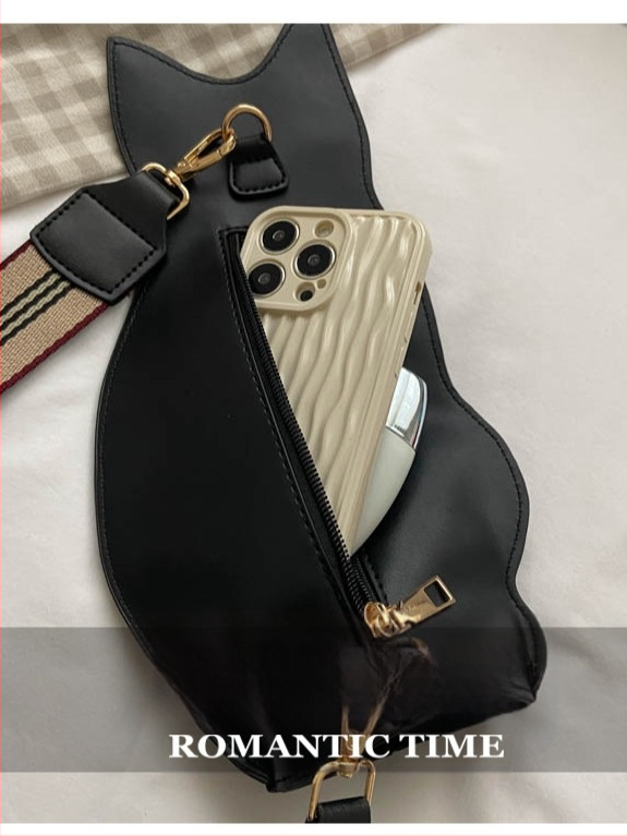 PU crossbody maišelis 2024 vasara, didelė talpa, užtrauktukas, vidinė telefono kišenė