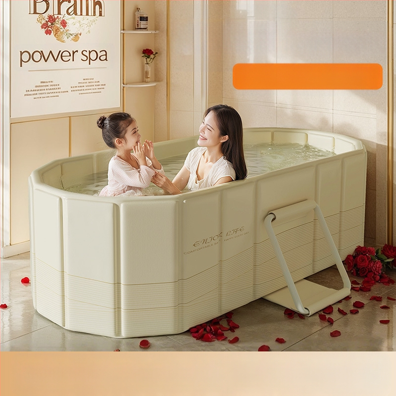 Sulankstoma suaugusiųjų vonia viso kūno maudynėms, tarpaulin medžiaga