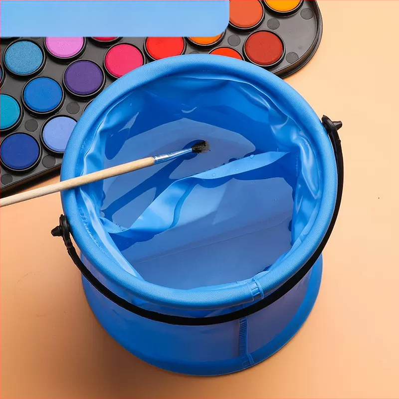 Trijų vienoje plovimo kibiras su palete, nešiojamas daugiafunkcinės tapybos priemonės; prekė Variety; medžiaga: šilkas gėlė; bazinis įpakavimas