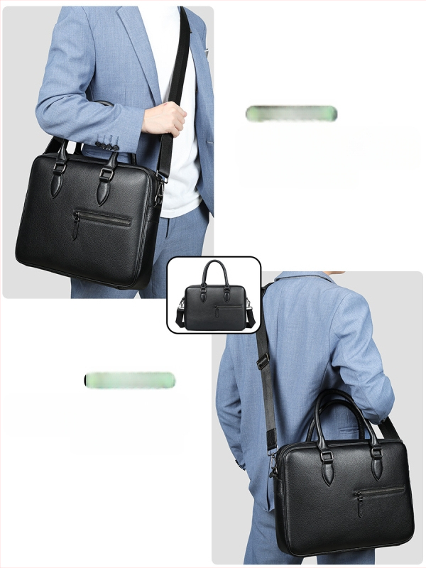 Vyrinė odinė verslo rankinės Maltette – pirmojo sluoksnio karvės odos, vientisa spalva, patvari konstrukcija ir poliesterio-kokvilinės pamušalas