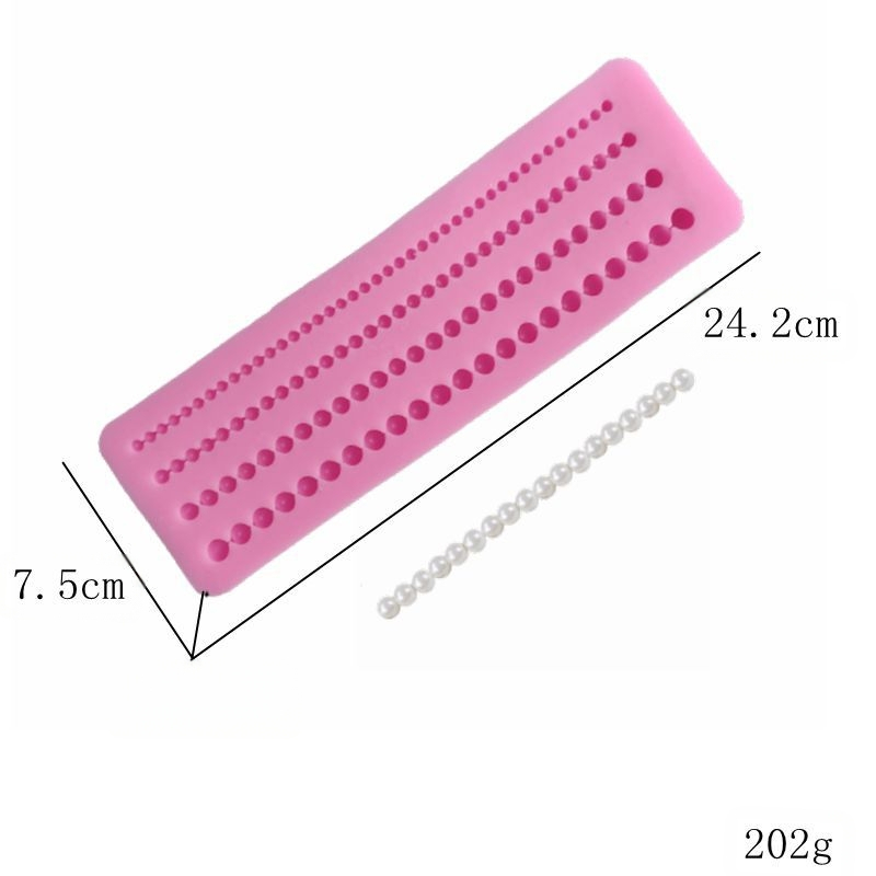 Excelle Silikoonist Küpsetuskook Vorm – Ringikujuline Pärlite Kaelakee Motiiv