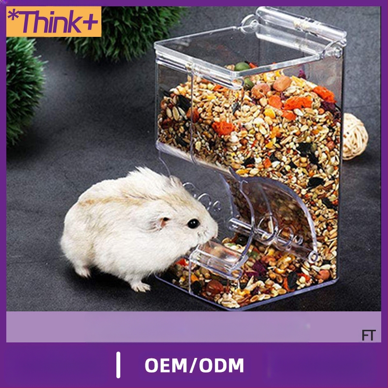 Akrilinė automatinė šėrimo sistema mažiems augintiniams – įtvirtinama narve, tinkama mažiems augintiniams