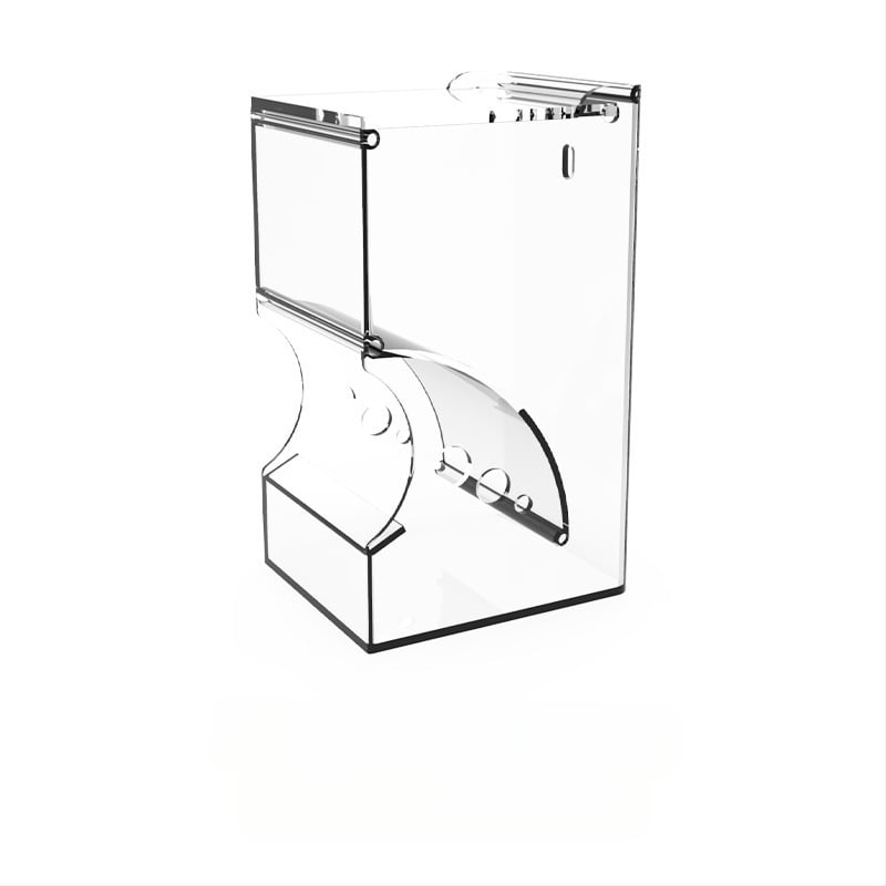 Akrilinė automatinė šėrimo sistema mažiems augintiniams – įtvirtinama narve, tinkama mažiems augintiniams