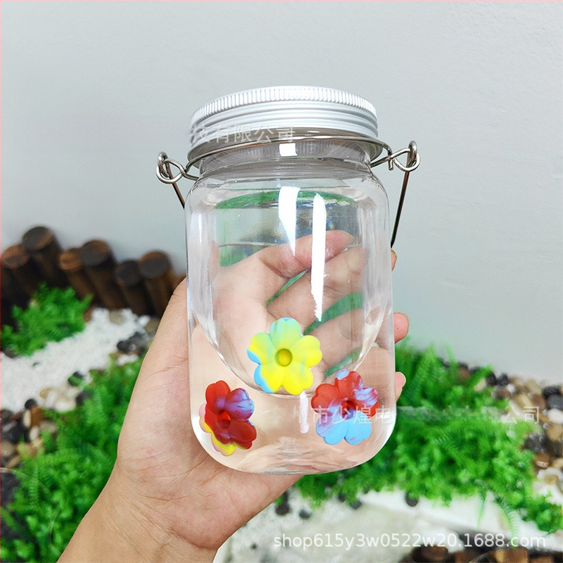 Kolibrių vandens tiekėjas su skaidriu puodeliu, Mason jar stilius, lauko naudojimui, mygtuko valdymas, IP44