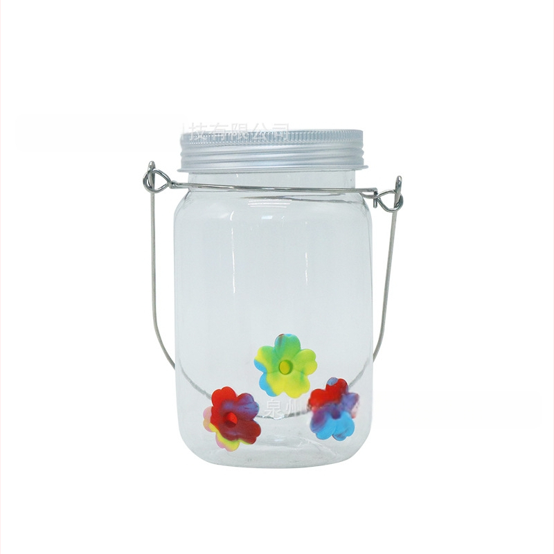 Kolibrių vandens tiekėjas su skaidriu puodeliu, Mason jar stilius, lauko naudojimui, mygtuko valdymas, IP44