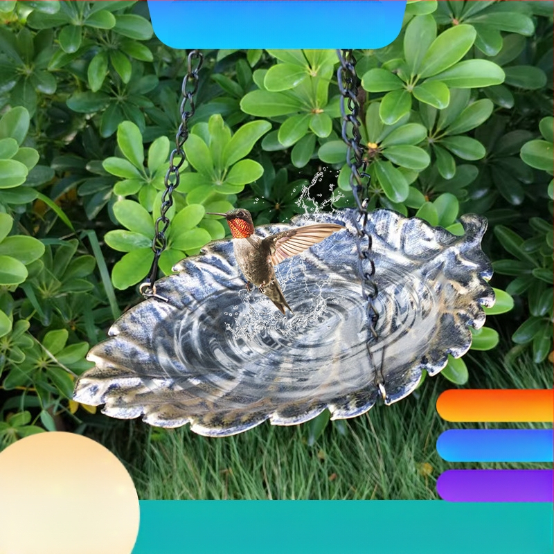 Lijin ripptav metallist linnuvann ja vee toitja välise aeda jaoks