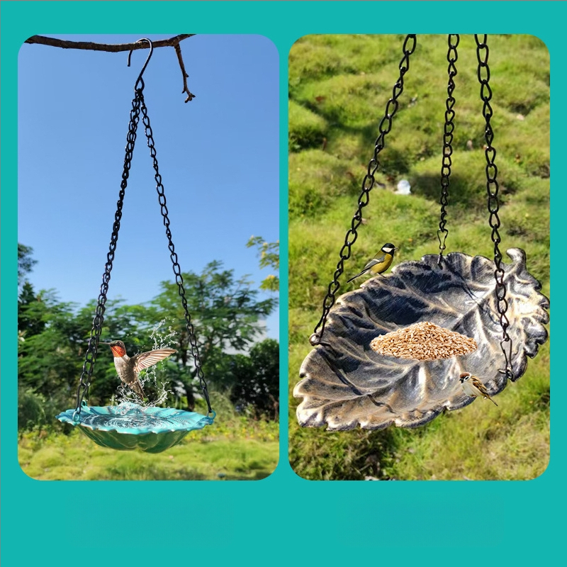 Lijin ripptav metallist linnuvann ja vee toitja välise aeda jaoks