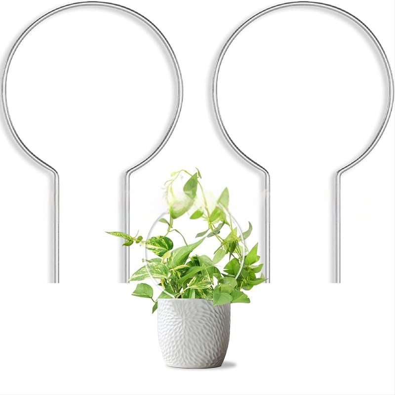 Sodinimo dekoratyviniai papuošalai – akrilo augalų atramos žiedas (Medžiaga: akrilas; Paskirtis: augalų atramos žiedas; Tipas: sodo dekoratyviniai papuošalai)