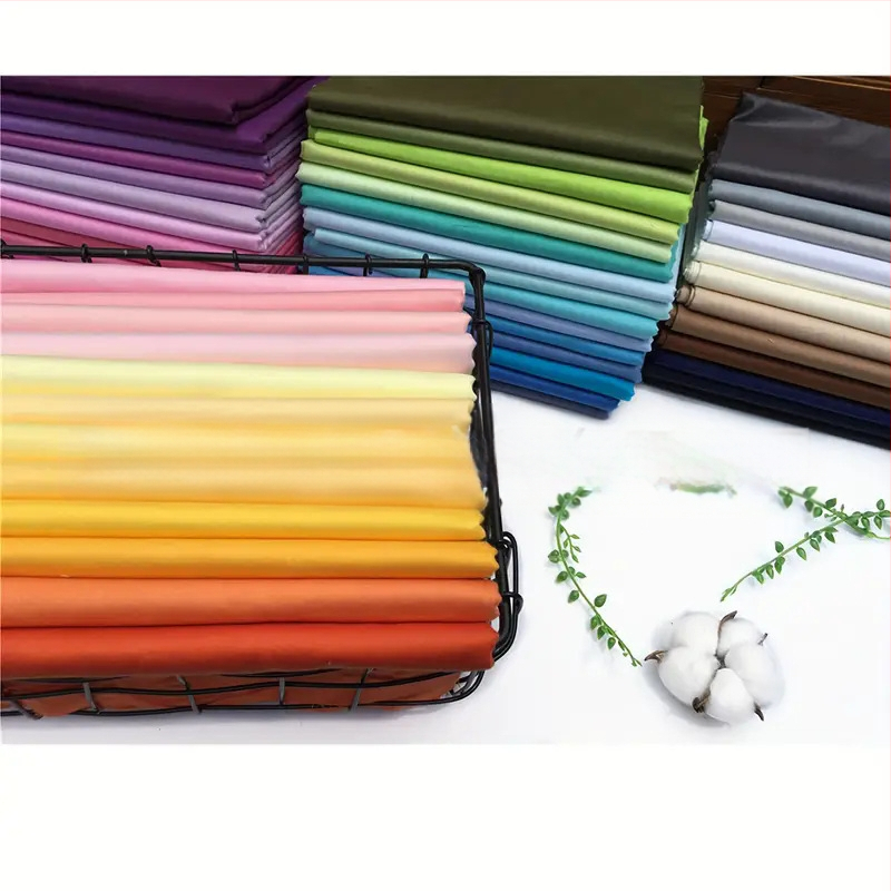 Σετ βαμβακερών τετραγώνων για ράψιμο, υφασμένο ύφασμα, 90% βαμβάκι, 10% πολυεστέρας, βαμβακεras ύφασμα με ύφαντό σχέδιο, κατάλληλο για όλες τις εποχές