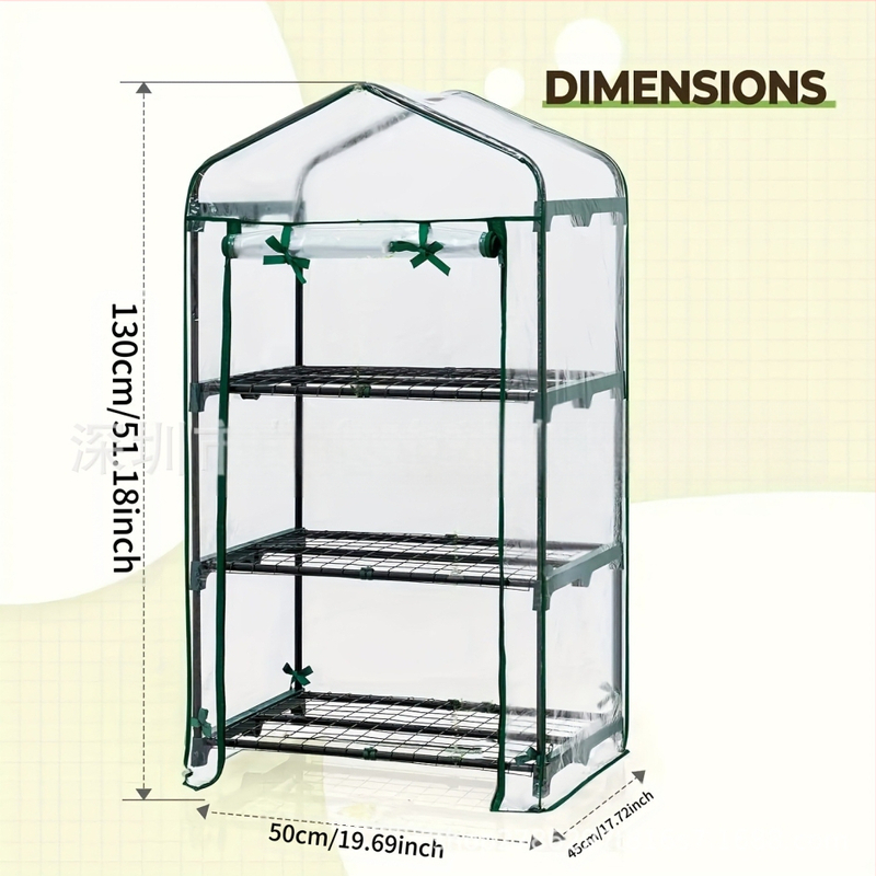 PVC gaubtas mini daržo šiltnamio užuolaidoms su trim–keturiais sluoksniais užuolaidų ir dviejų virvių sistema