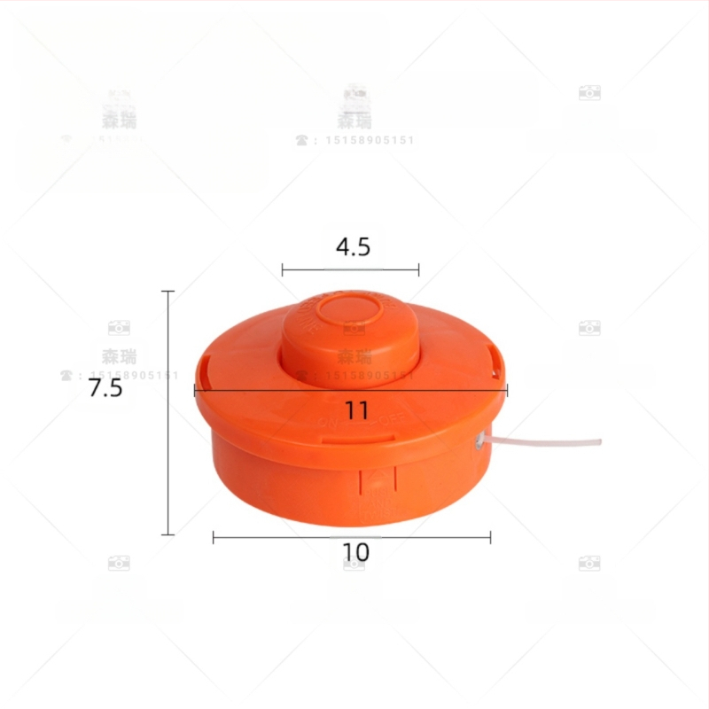 Pakeičiamos dalys vejapjovei — aliuminio pjovimo diskas ir plastikiniai komponentai sodo įrankiams