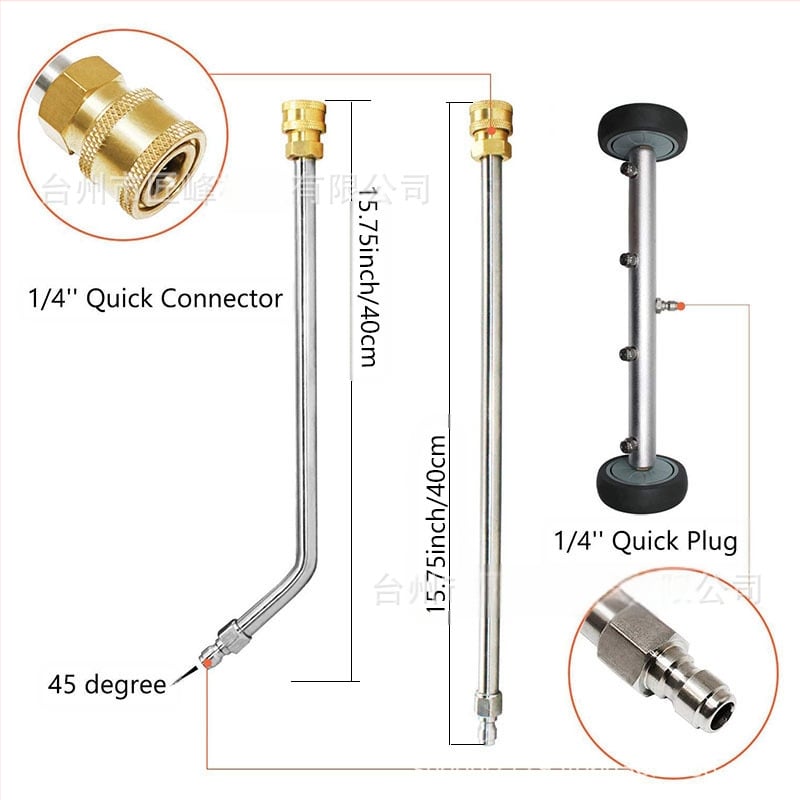 Augstspiediena virsmas tīrītājs ar 4 atverēm, 2-in-1 grīdas mazgāšanas iekārta, 4000 psi, izsmidzināšanas attālums 8, pistoles galva no nerūsējoša tērauda, rokturis no nerūsējoša tērauda