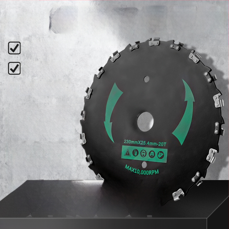 Žolės pjovimo peilis – kietas mangano plienas, universalus, apskrito skersmens pjovimo peilis mažiems medžiams ir bambukui