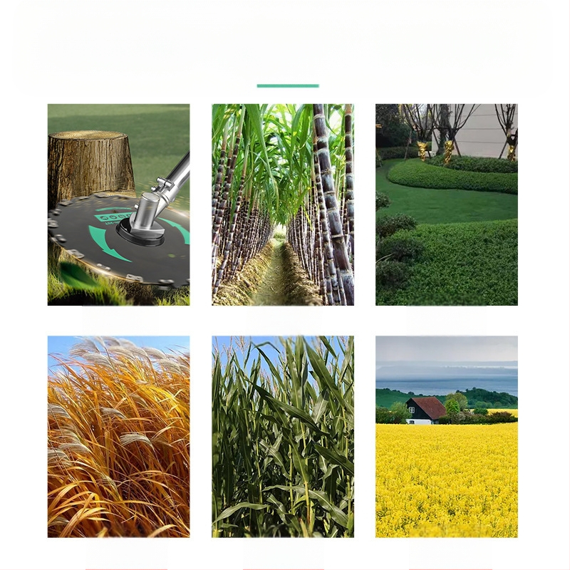 Žolės pjovimo peilis – kietas mangano plienas, universalus, apskrito skersmens pjovimo peilis mažiems medžiams ir bambukui