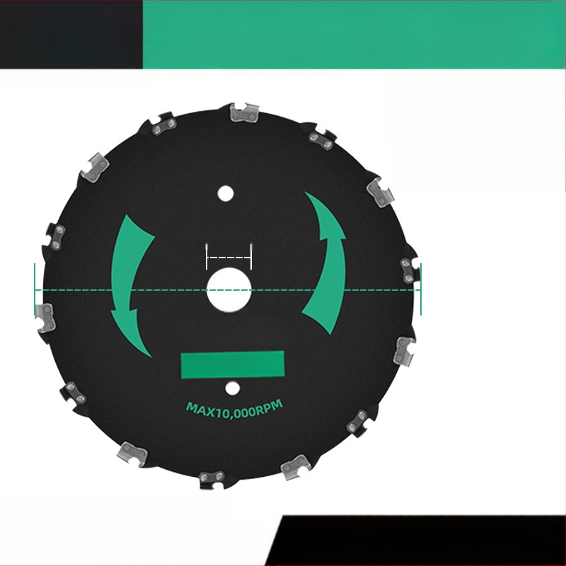 Žolės pjovimo peilis – kietas mangano plienas, universalus, apskrito skersmens pjovimo peilis mažiems medžiams ir bambukui