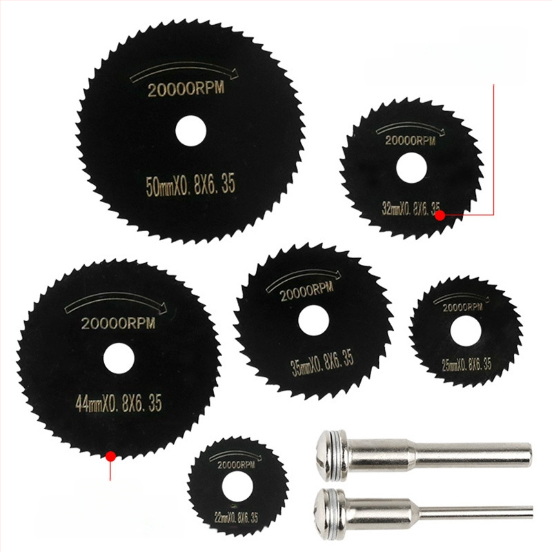 Комплект високоскоростни стоманени режещи ножове за дърво и пластмаса, 8 бр., мини ножове за електрически шлайф (Xingweiqiang)