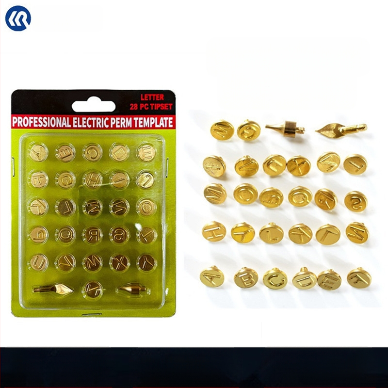 26 dalių mesinės pyrography galvos komplektas elektriniam lituokliui, M4 sriegis, pastovi temperatūra, DIY graviravimas