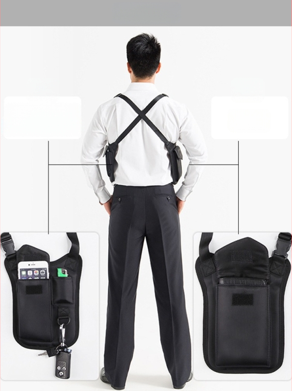 CWILKES Anti-theft sling bag pažastims skirtas lauko sportui — nailonas, ultra lengvas, kvėpuojantis, atsparus vandeniui, iš plėčiamas