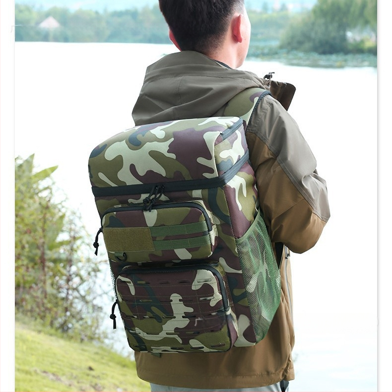 Dvigubo sluoksnio izoliacijos krepšys lauko naudojimui, 23 L talpa, Oxford audinys, nešiojamas ir sulankstomas