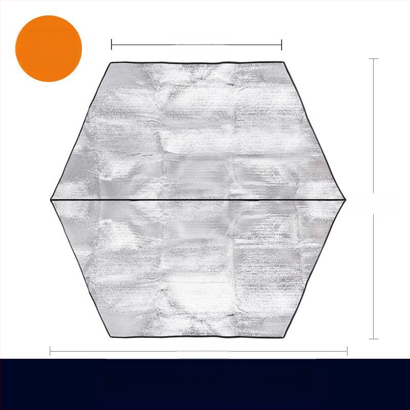 Liels ārējs telts matrača ar EVA alumīnija foliju, biezināts mitrumizturīgs un ūdensizturīgs, piemērots vairākiem cilvēkiem, modelis HW-D1676, audums: vidējā PE putas + divas puses alumīnija folija