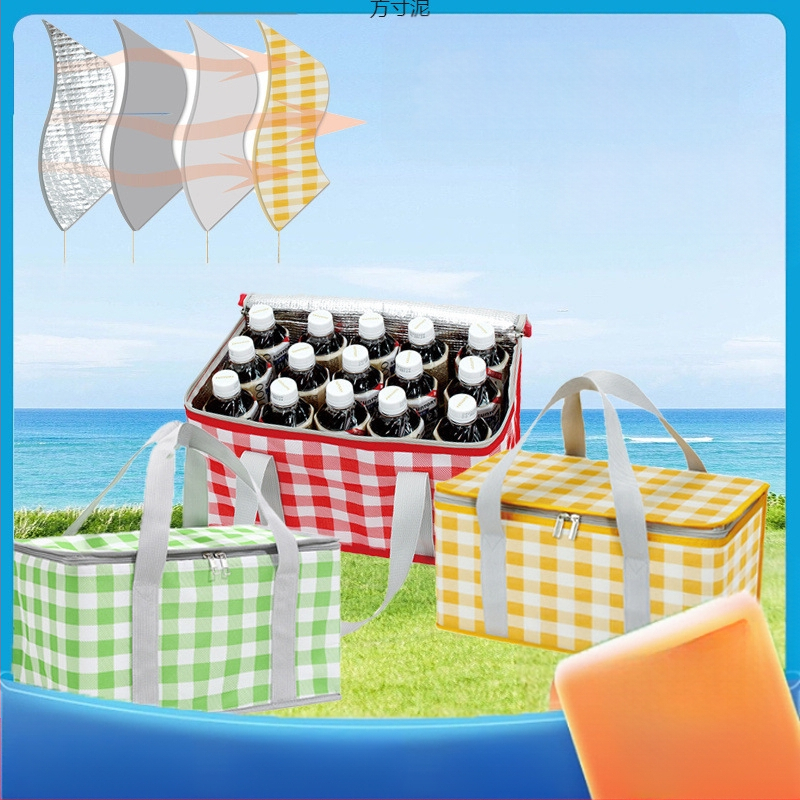 Piknika soma ar izolētu pusdienu kārbu, materiāls Kaimi, zīmols Strong merchants