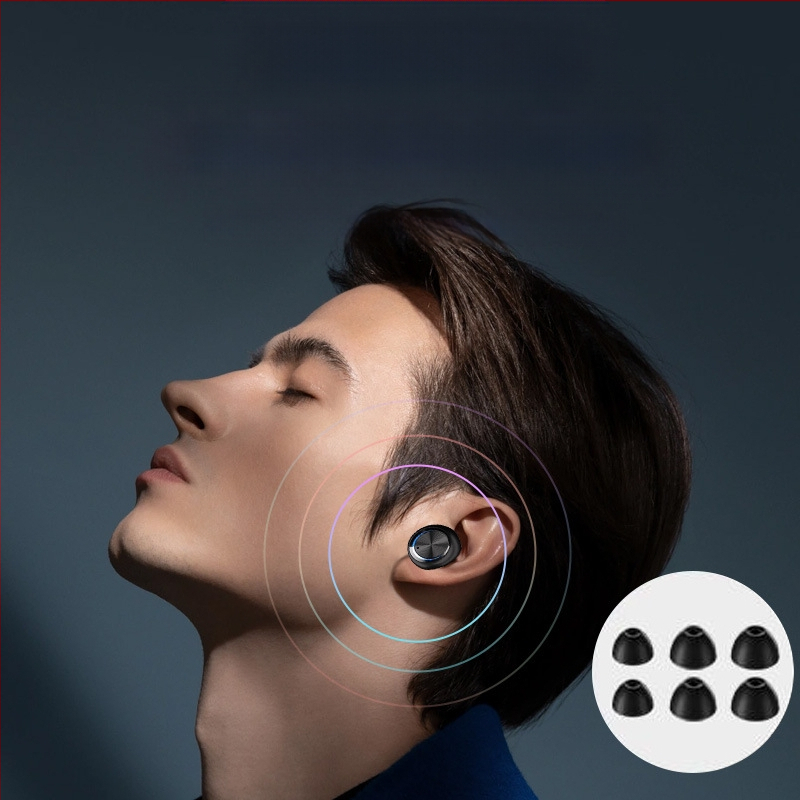 H66 истински безжични гейминг слушалки, в ухото стерео, Bluetooth 5.3, IPX7 водоустойчиви, над 8 часа живот на батерията, NFC и цифров дисплей