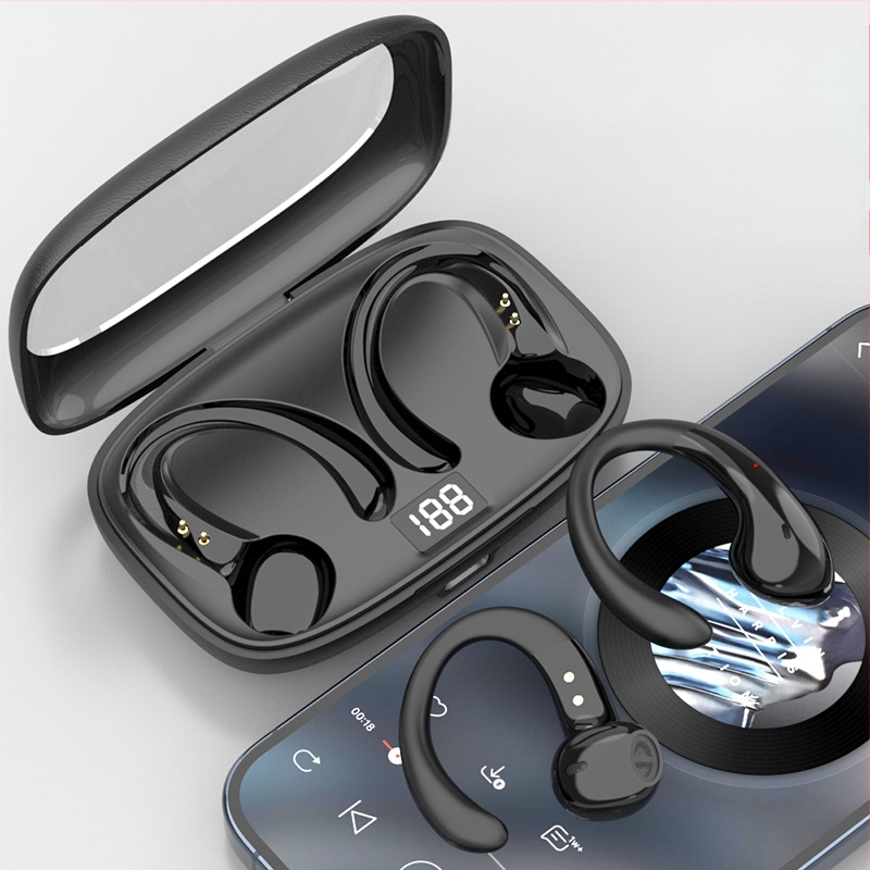 OWS-15 Безжични Bluetooth слушалки за ухото (Bluetooth 5.3+EDR; обхват 10 м; живот на батерията >8 ч; шумопотискане; стерео звук)