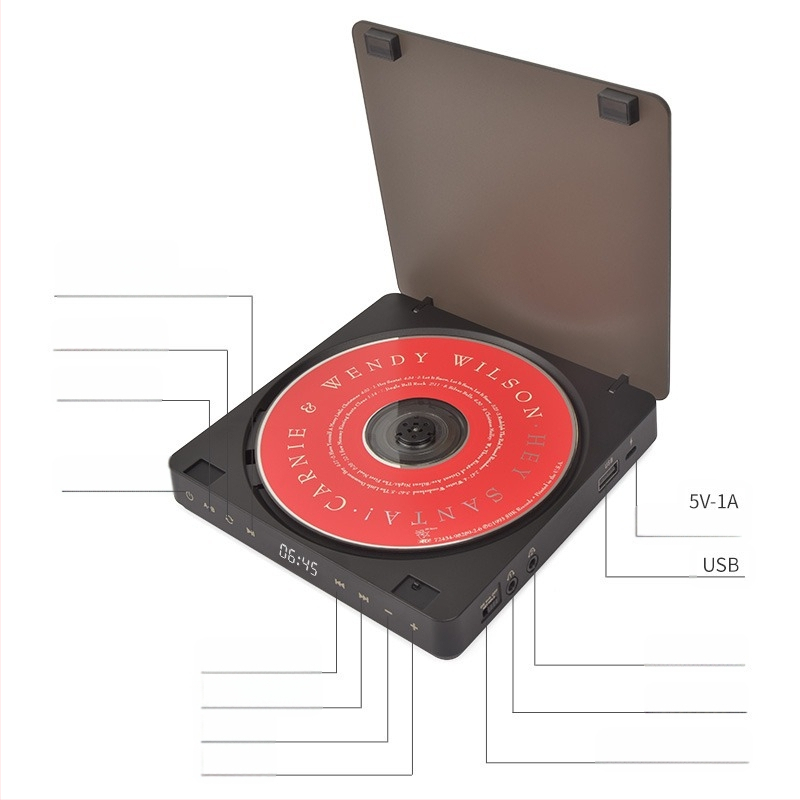 Creatable KC-708 DVD atskaņotājs, diska ievietošana ar nolaižamā lāde, DVD atskaņošana, ar displeju, 10W jauda