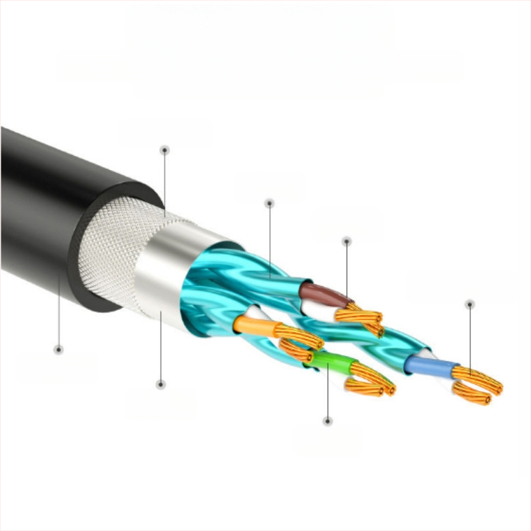 Cat8 Ethernet kabel RJ-45, unutarnja upotreba, za računala i prekidače, PVC + bakar bez kisika