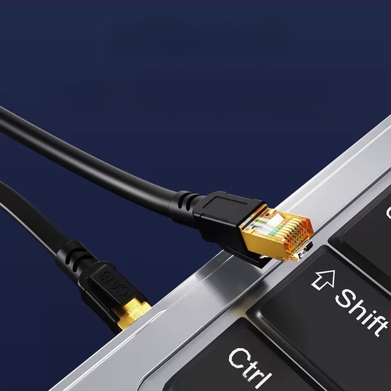 Cat8 Ethernet kabel RJ-45, unutarnja upotreba, za računala i prekidače, PVC + bakar bez kisika