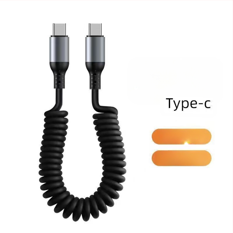 Pin Lida 3-in-1 greitas įkrovimo kabelis su Lightning, Micro USB ir Type-C, PVC, 120W