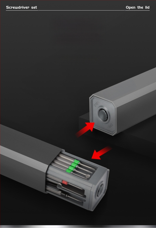 Kingston 30-in-1 magnetinis atsuktuvų rinkinys, chromo-vanadinio plieno, 30 dalių, daugiafunkcinis namų įrankių rinkinys