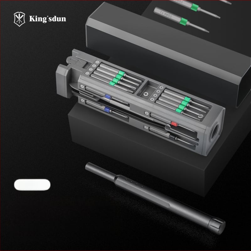 Kingston 30-in-1 magnetinis atsuktuvų rinkinys, chromo-vanadinio plieno, 30 dalių, daugiafunkcinis namų įrankių rinkinys