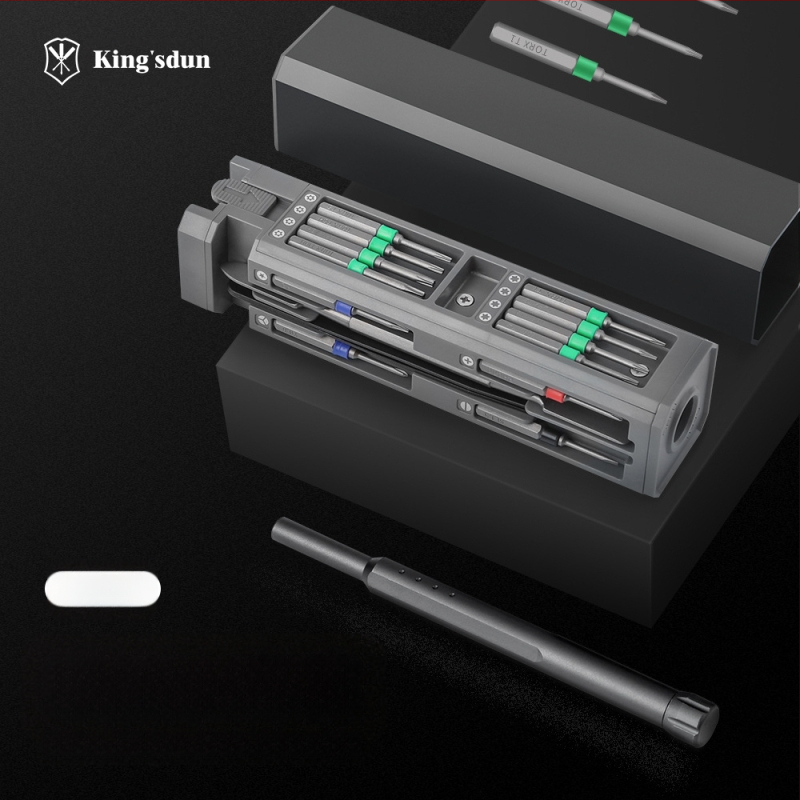 Kingston 30-in-1 magnetinis atsuktuvų rinkinys, chromo-vanadinio plieno, 30 dalių, daugiafunkcinis namų įrankių rinkinys