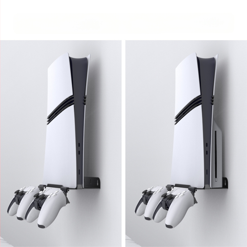 Seinasse paigaldatav PS5 Pro ja PS5 Slim hoidik | Materjal: raud ja ABS | Kaal: 403 g