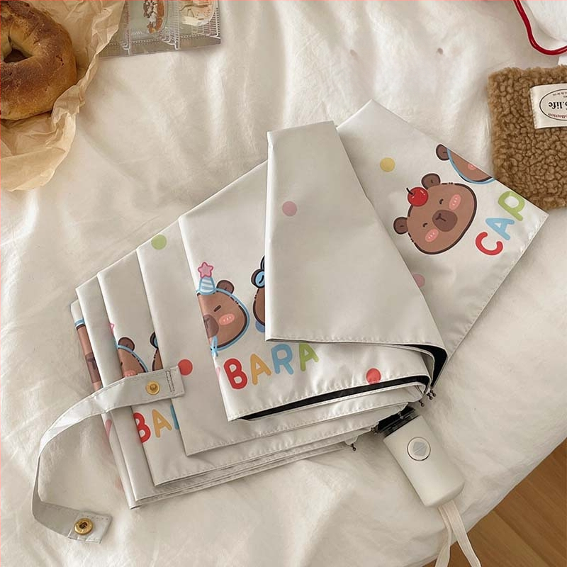 Automatinis sulankstomas skėtis su UV apsauga UPF >50, 8 rėmeliai, 190T audinys, lydinio rėmas